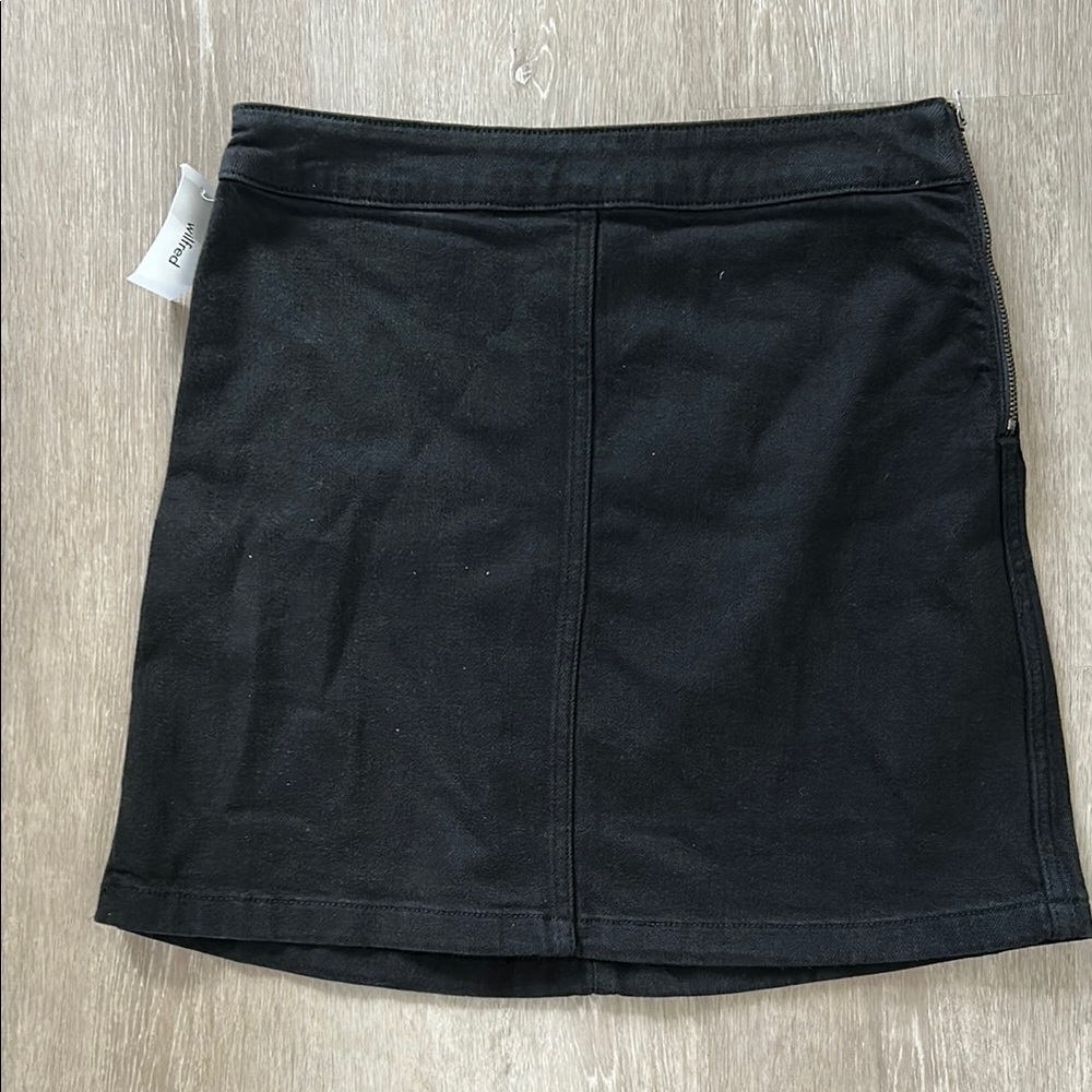 Aritzia (Wilfred) Classic Black Jean Mini Skirt